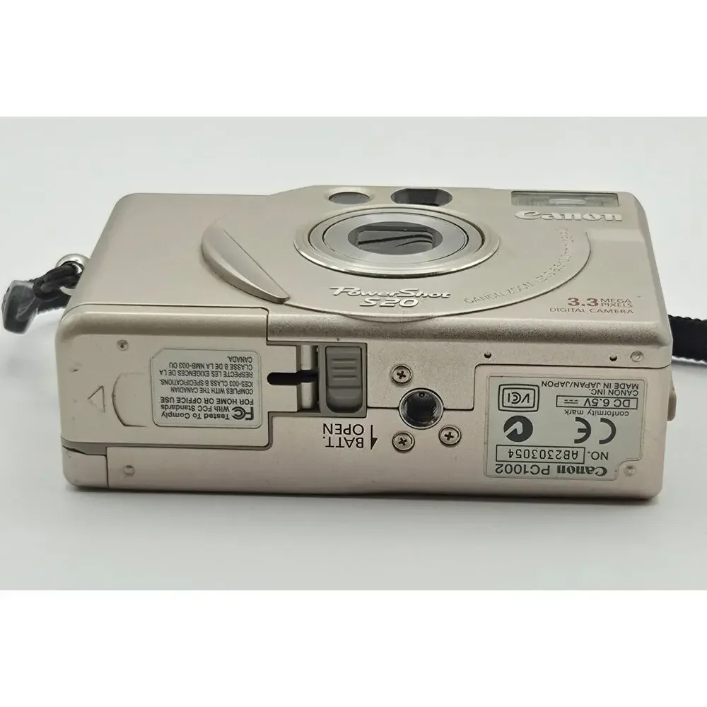Canon PowerShot S20 3.3MP Digital Camera Tested W/ New Battery & 128MB CF Card